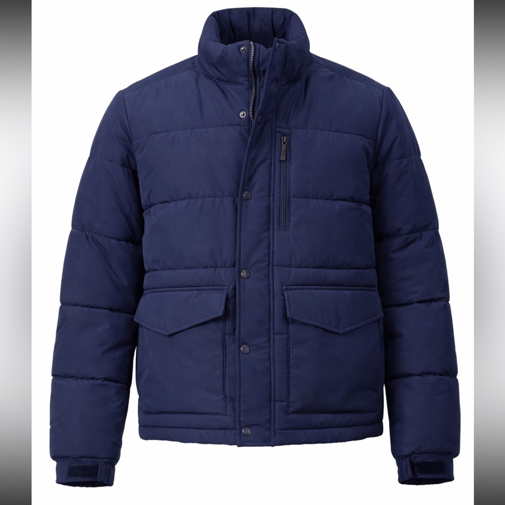 J.Crew Men's Eco Nordic Puffer Jacket w/ PrimaLoft Insulation Navy Sz L NWT